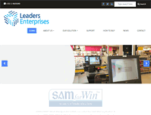 Tablet Screenshot of leaders.ie