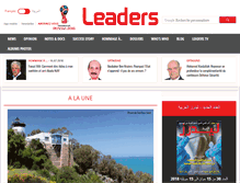 Tablet Screenshot of leaders.com.tn